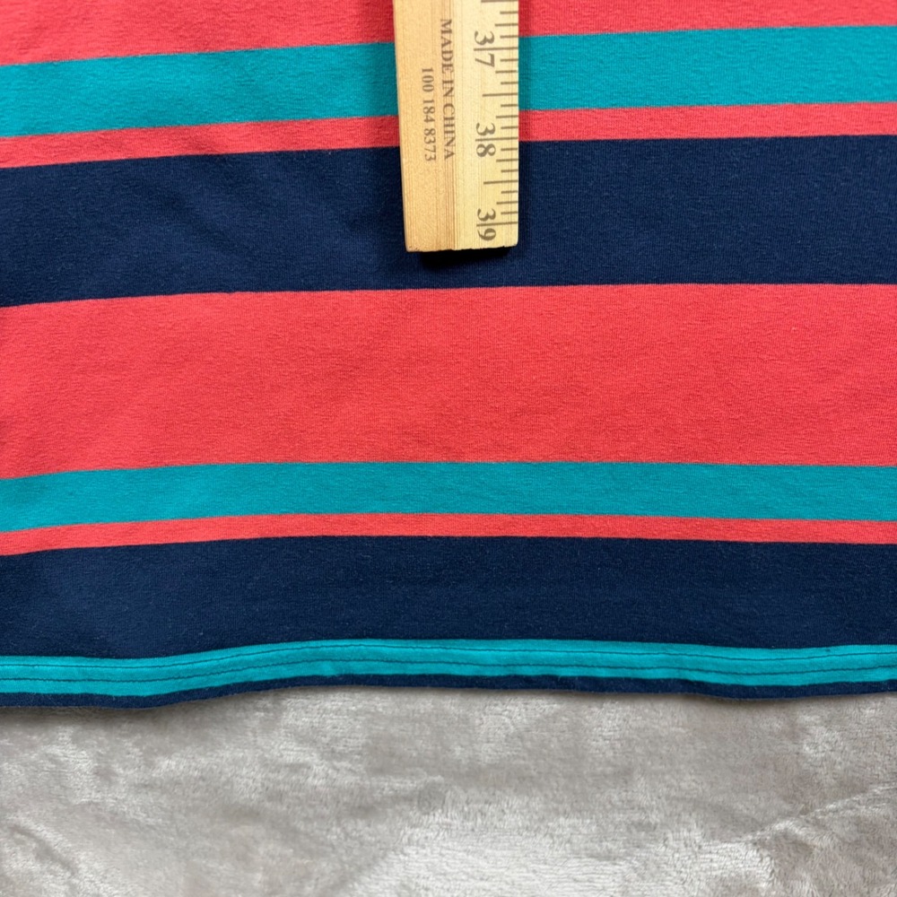 Derek Heart Maxi Dress M Striped Orange Blue Spaghetti Strap Beach Vacation - Picture 6 of 9